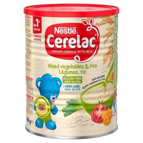 Nestle Cerelac Mixed Vegetables & Rice with milk Weight : 400 gm